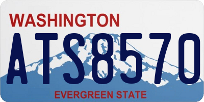 WA license plate ATS8570