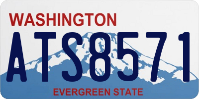 WA license plate ATS8571
