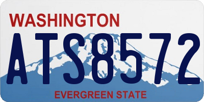 WA license plate ATS8572