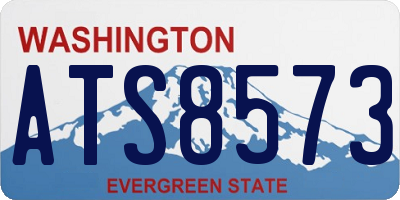 WA license plate ATS8573