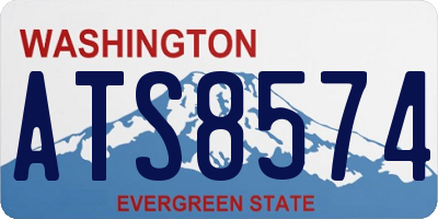 WA license plate ATS8574