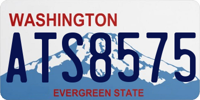 WA license plate ATS8575