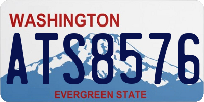 WA license plate ATS8576