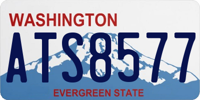 WA license plate ATS8577