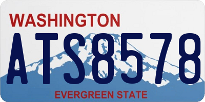WA license plate ATS8578
