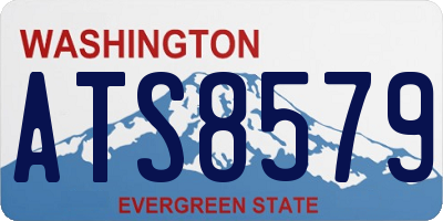 WA license plate ATS8579