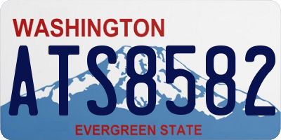 WA license plate ATS8582