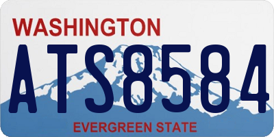 WA license plate ATS8584