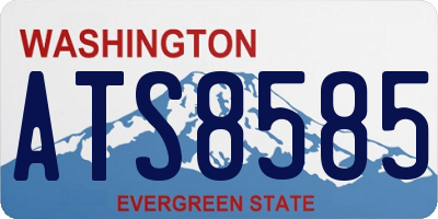 WA license plate ATS8585