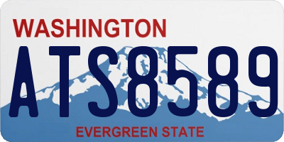 WA license plate ATS8589