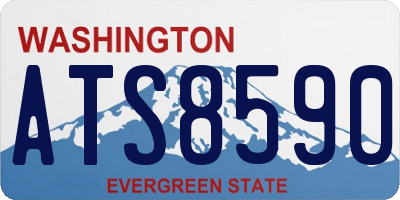 WA license plate ATS8590