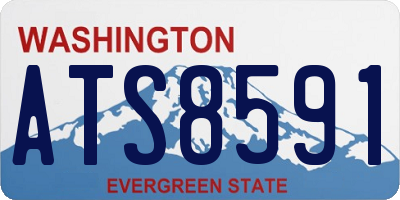 WA license plate ATS8591