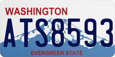 WA license plate ATS8593