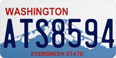 WA license plate ATS8594