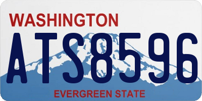 WA license plate ATS8596