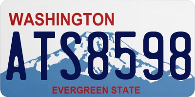 WA license plate ATS8598