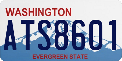 WA license plate ATS8601