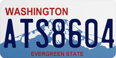 WA license plate ATS8604
