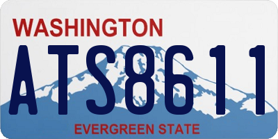 WA license plate ATS8611
