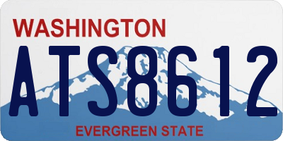 WA license plate ATS8612