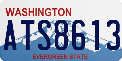 WA license plate ATS8613
