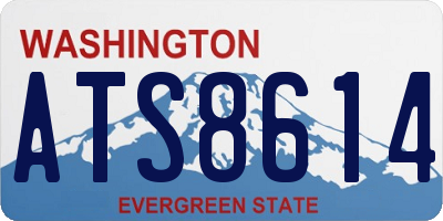 WA license plate ATS8614