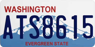WA license plate ATS8615