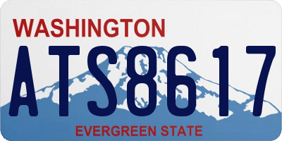 WA license plate ATS8617