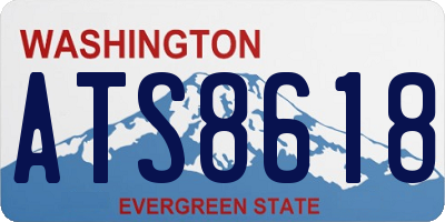 WA license plate ATS8618