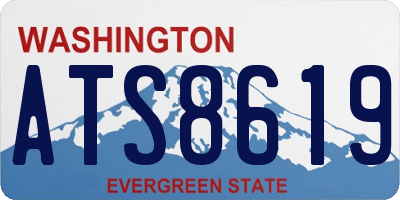WA license plate ATS8619