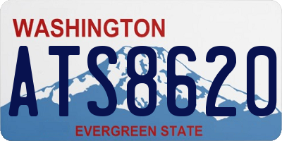 WA license plate ATS8620