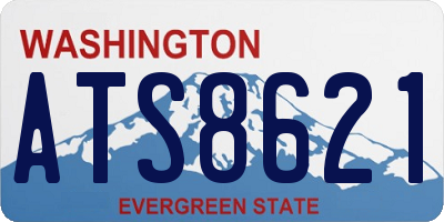 WA license plate ATS8621