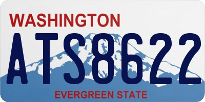 WA license plate ATS8622
