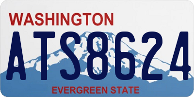 WA license plate ATS8624