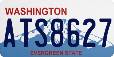 WA license plate ATS8627