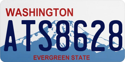 WA license plate ATS8628