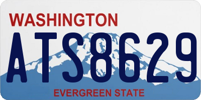 WA license plate ATS8629