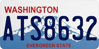 WA license plate ATS8632