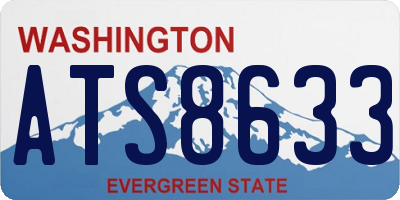 WA license plate ATS8633