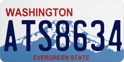 WA license plate ATS8634