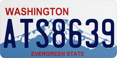 WA license plate ATS8639