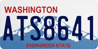 WA license plate ATS8641