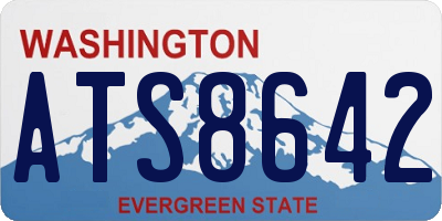 WA license plate ATS8642