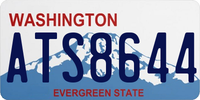 WA license plate ATS8644
