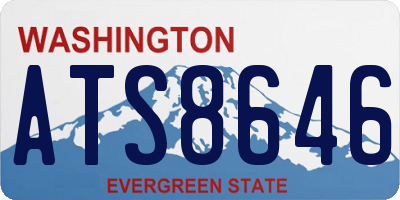 WA license plate ATS8646