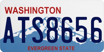 WA license plate ATS8656
