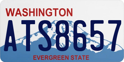 WA license plate ATS8657