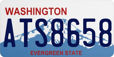 WA license plate ATS8658