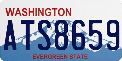 WA license plate ATS8659