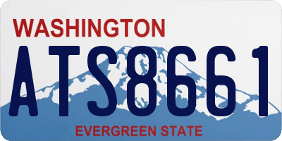 WA license plate ATS8661